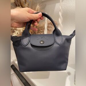 Leather Navy LONGCHAMP LE PLIAGE XTRA XS HANDBAG